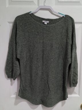 croft & barrow Moss Green Crewneck Knit Pullover PXXL